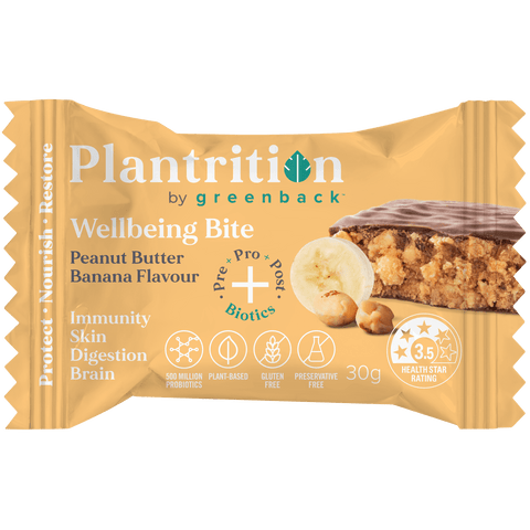 Plantrition by Greenback Bite Peanut Butter Banana 30g Pack of 12