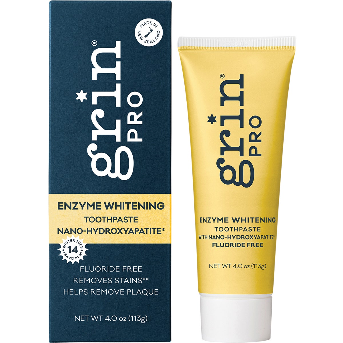 Grin Pro Toothpaste Enzyme Whitening Nano-Hydroxyapatite 113g