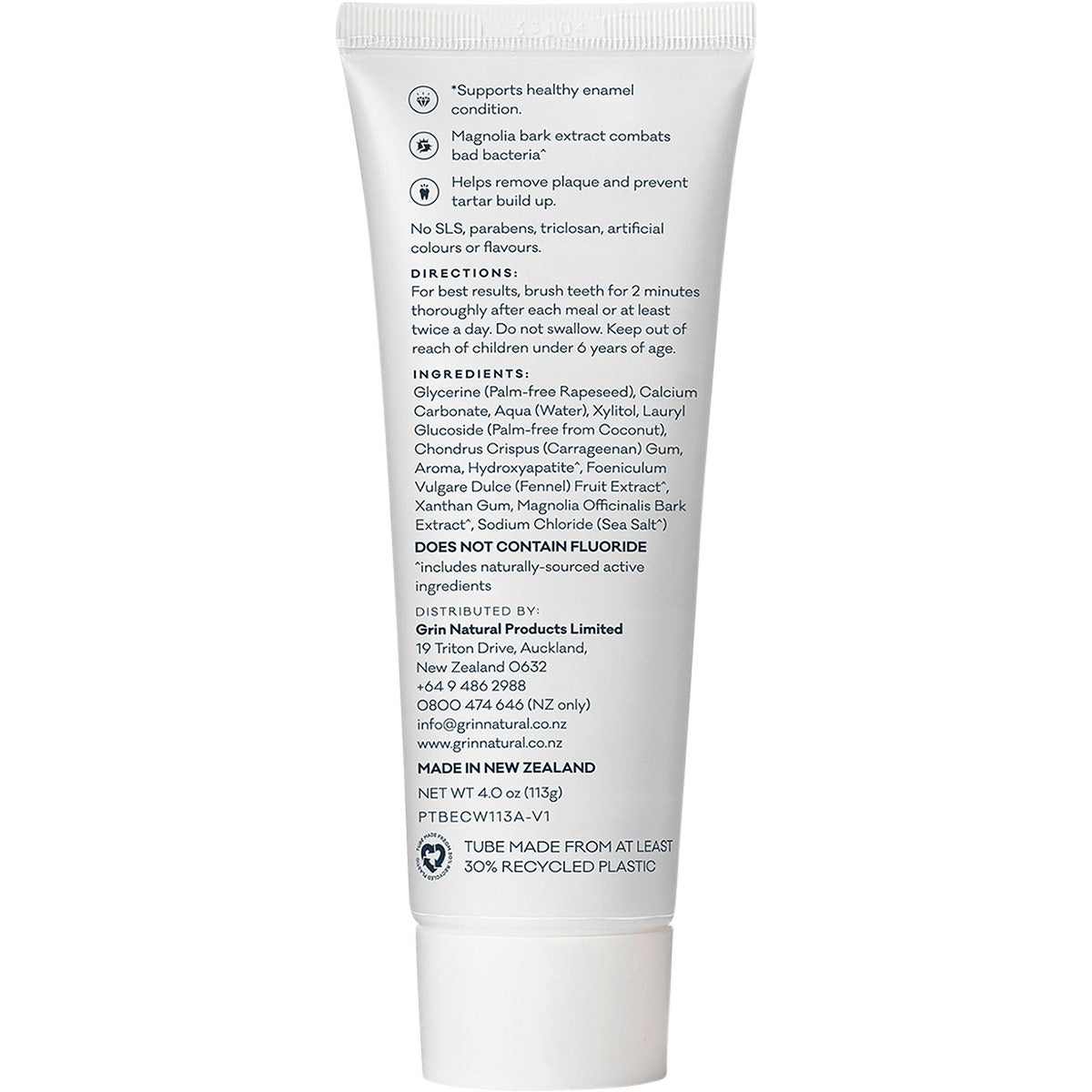 Grin Pro Toothpaste Enamel Care with Nano-Hydroxyapatite 113g