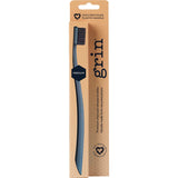 GRIN 100% Recycled Toothbrush Medium Pink, Charcoal x8