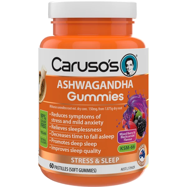 Caruso's ASHWAGANDHA Gummies 60 Pastilles
