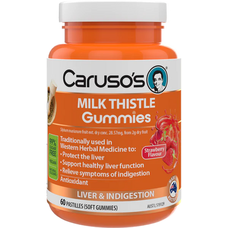 Caruso’s MILK THISTLE Gummies 60 Pastilles