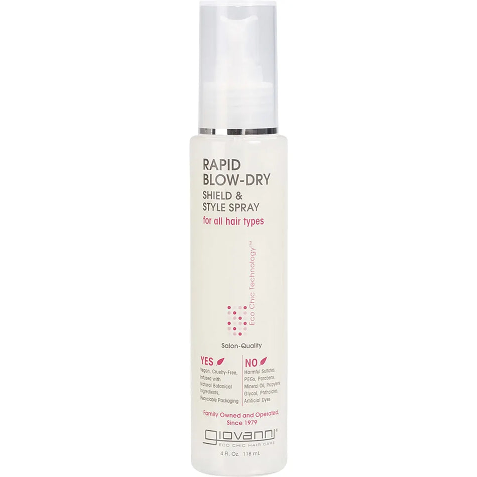 GIOVANNI Hair Shield & Style Spray Rapid Blow-Dry 118ml