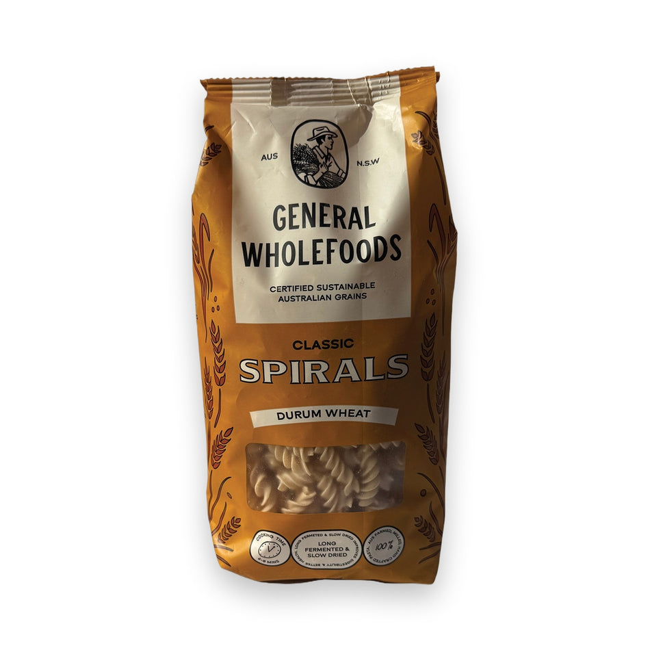 General Wholefoods Durum Wheat Pasta Spirals 400g