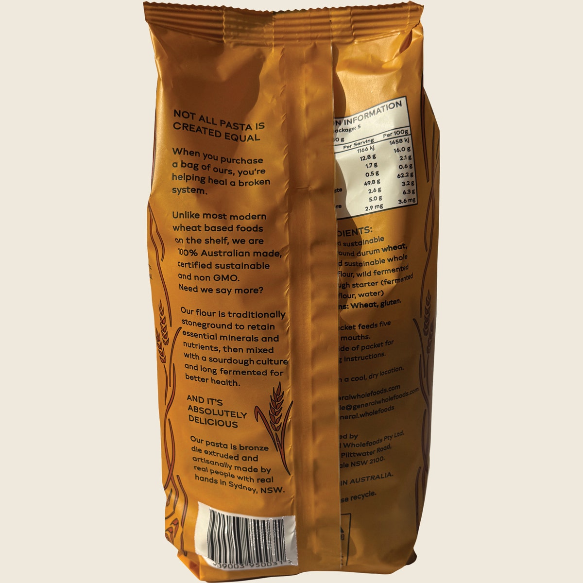 General Wholefoods Durum Wheat Pasta Penne 400g