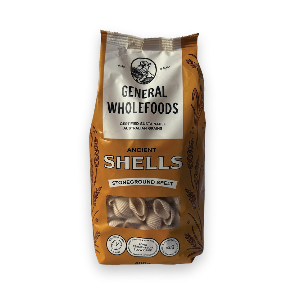 General Wholefoods Spelt Pasta Shells 400g