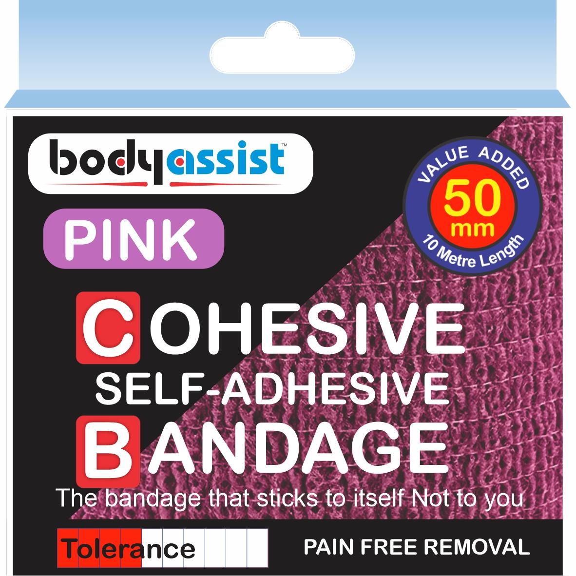 Bodyassist Cohesive Bandage 50mm x 10metre