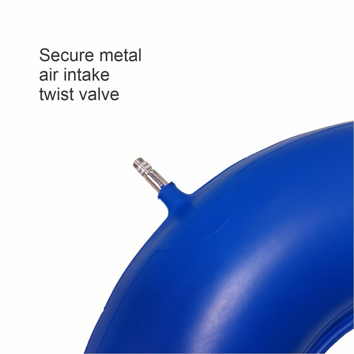 Bodyassist Inflatable Rubber Ring Cushion Blue