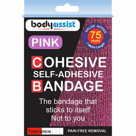 Bodyassist Cohesive Bandage 75mm x 7metre