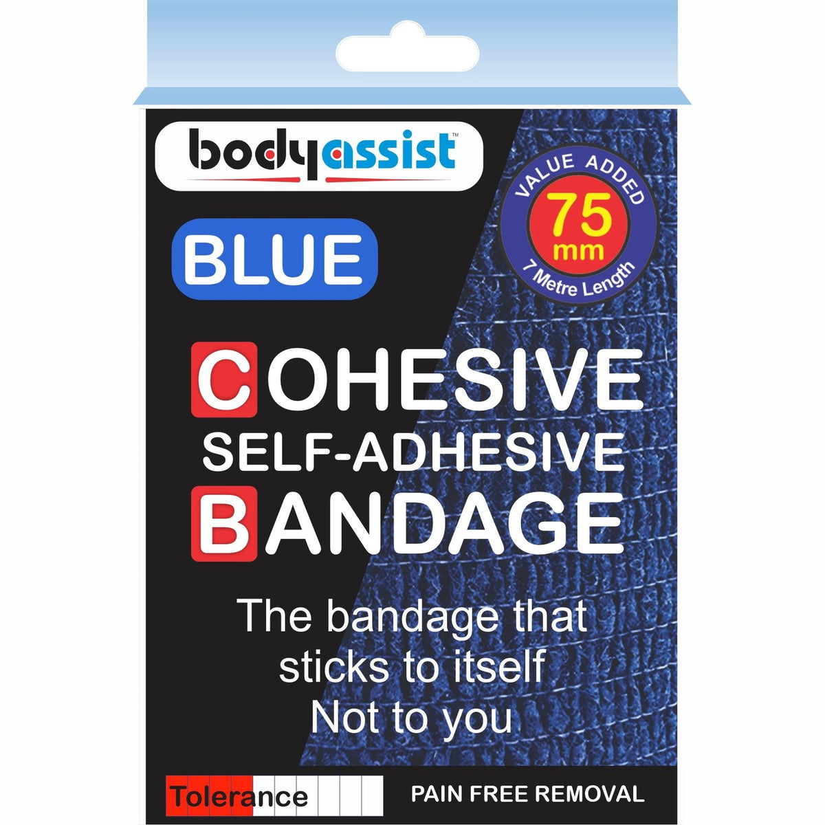 Bodyassist Cohesive Bandage 75mm x 7metre