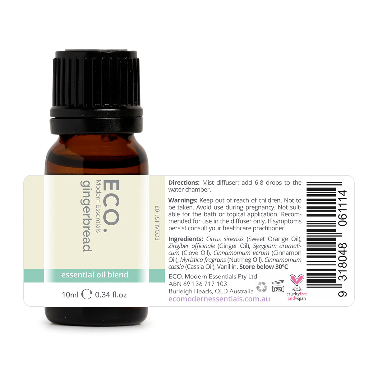 Eco. Modern Essentials Essential Oil Blend Gingerbread 10ml