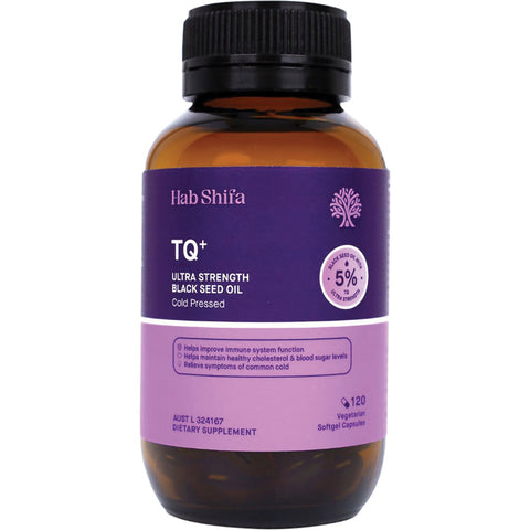 HAB SHIFA TQ+ Activated Black Seed Oil Vegecapsules 120