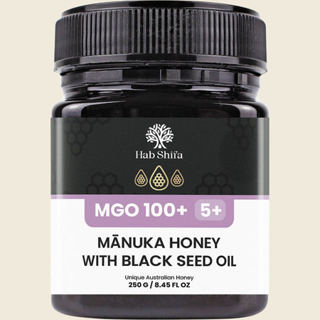 Hab Shifa Manuka Honey with Black Seed Oil MGO100+ 250g