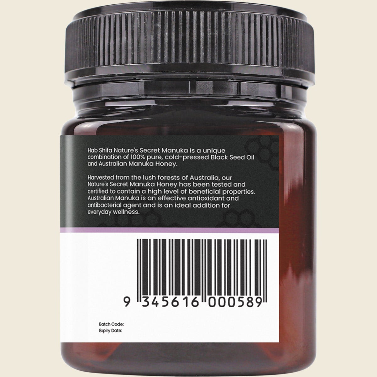 Hab Shifa Manuka Honey with Black Seed Oil MGO100+ 250g