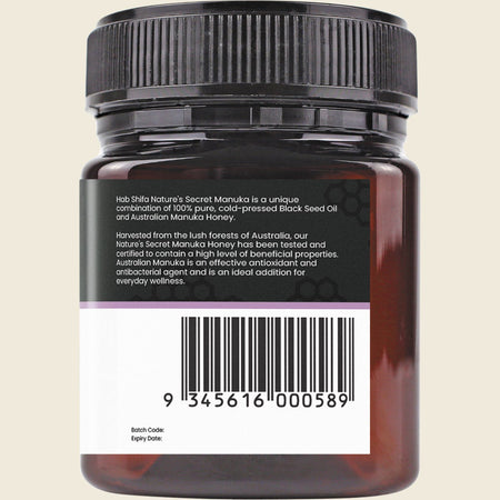 Hab Shifa Manuka Honey with Black Seed Oil MGO100+ 250g