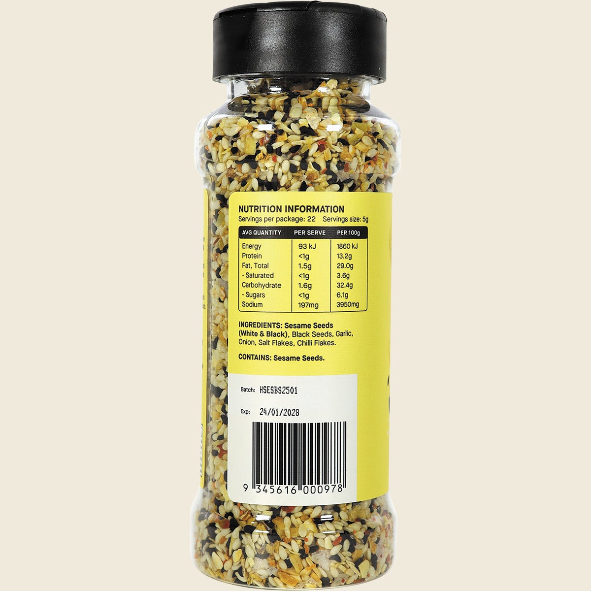 Hab Shifa Everything Bagel Seasoning with Black Seed Spicy 110g