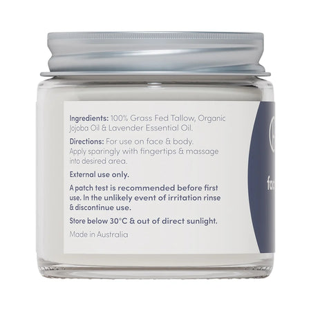 Handmaid Whipped Tallow Face and Body Balm Lavender 80g