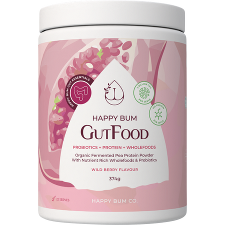 Happy Bum Gut Food Wild Berry 374g