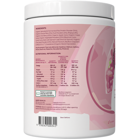 Happy Bum Gut Food Wild Berry 374g
