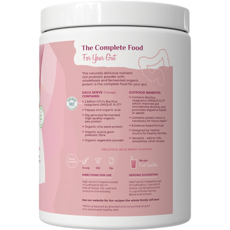 Happy Bum Gut Food Wild Berry 374g