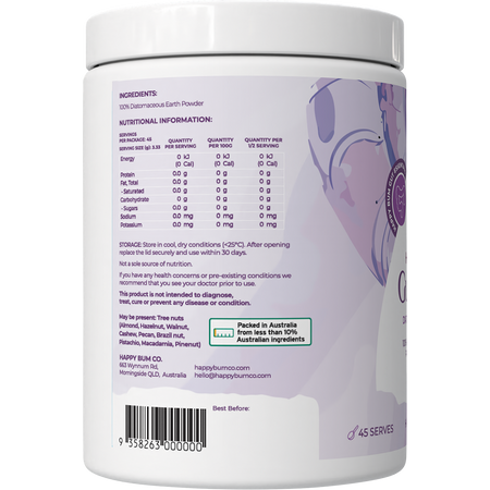 Happy Bum Gut Scrub Diatomaceous Earth 150g