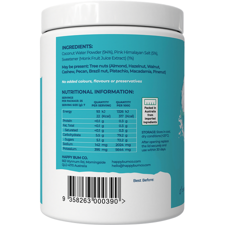 Happy Bum Happy Hydrate Coconut 175g