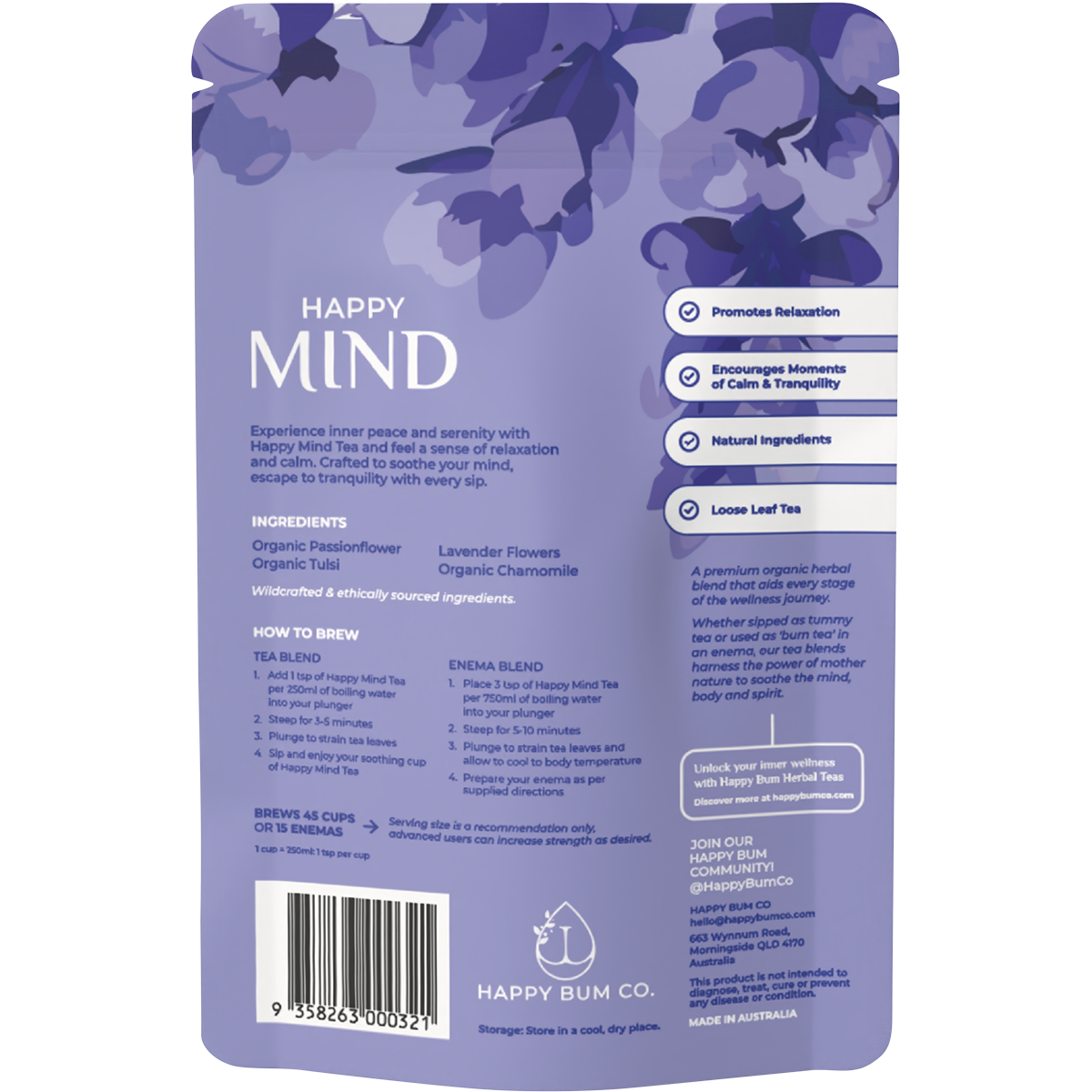Happy Bum Happy Mind Tea 30g