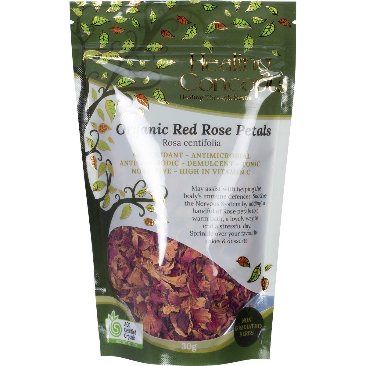 Healing Concepts Organic Red Rose Petals 30g