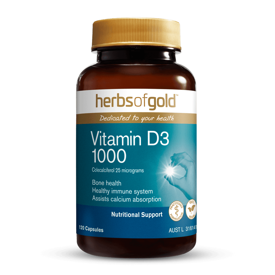 Herbs of Gold Vitamin D3 1000 120c