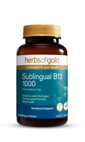 Herbs of Gold Sublingual B12 1000 75t