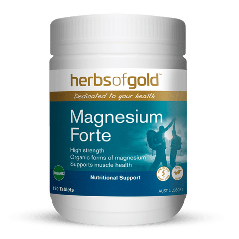 Herbs of Gold Magnesium Forte Organic 120t