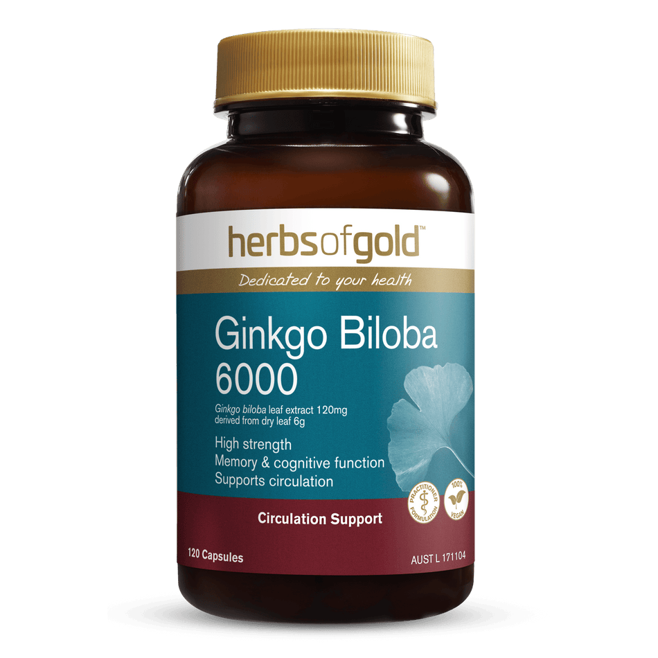 Herbs of Gold Ginkgo Biloba 6000 120c