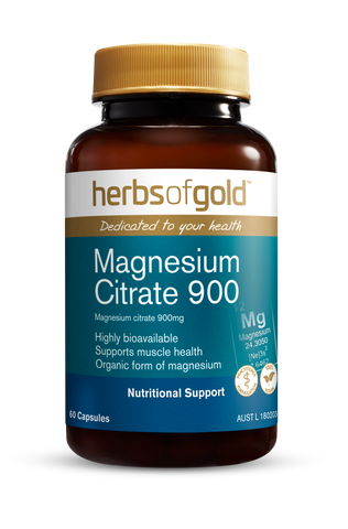 Herbs of Gold Magnesium Citrate 900 60c