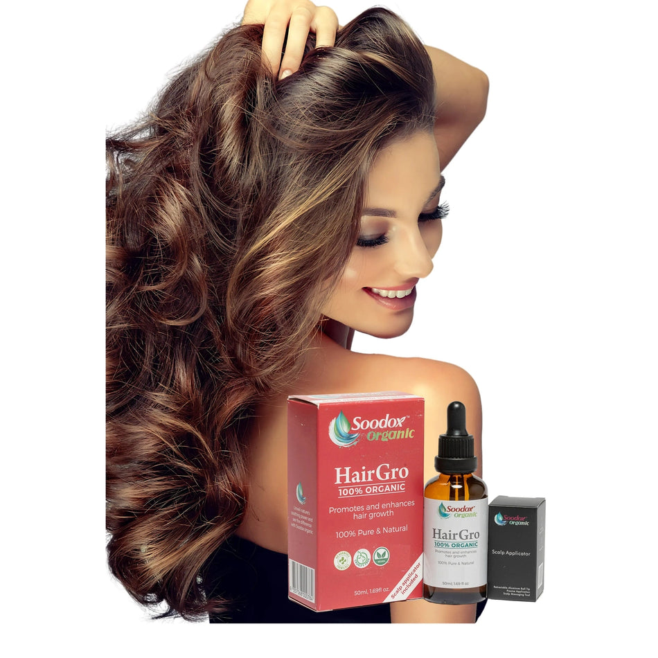 Soodox Organic Hairgro 50ml + Scalp Applicator 2 Piece Set