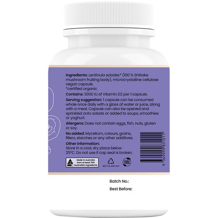 Hi-D Natural Vitamin D 3000 IU 60 Caps