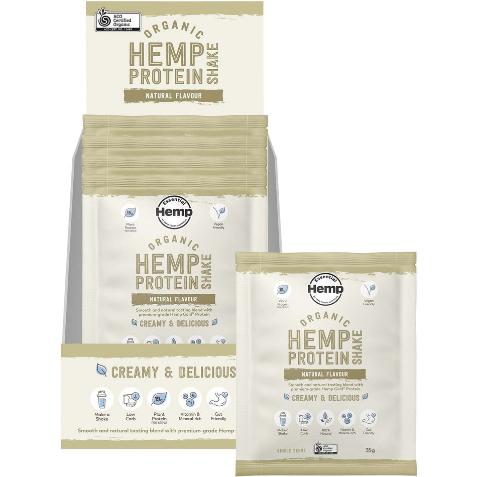 HEMP FOODS AUSTRALIA Organic Hemp Protein Natural 7x35g