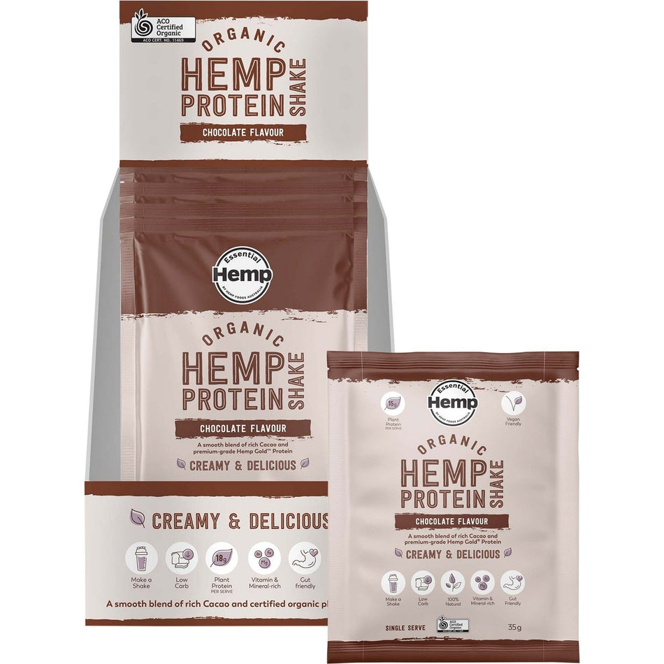 HEMP FOODS AUSTRALIA Organic Hemp Protein Chocolate 7x35g