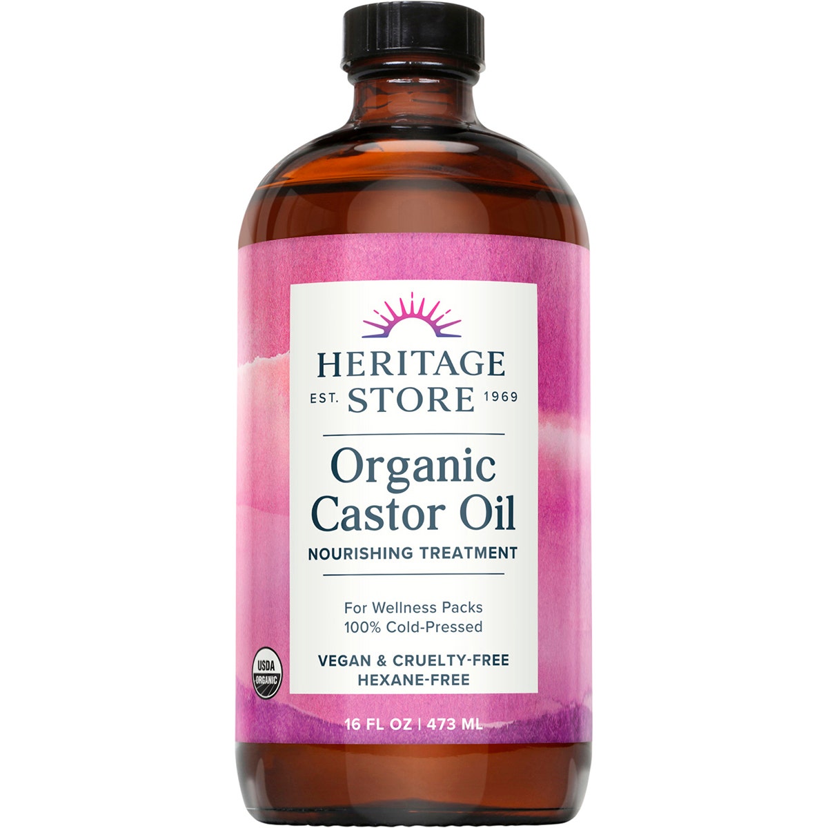 Buy HERITAGE STORE Organic Castor Oil 473ml Online at Cutpricepharmacy ...