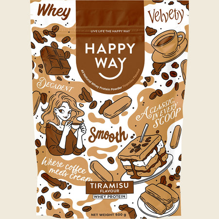 Happy Way Whey Protein Powder Tiramisu 500g