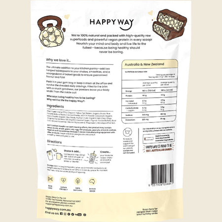 Happy Way Vegan Protein Powder Choc Chip Honeycomb 500g