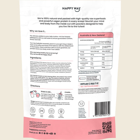 Happy Way Vegan Protein Water Lychee 420g