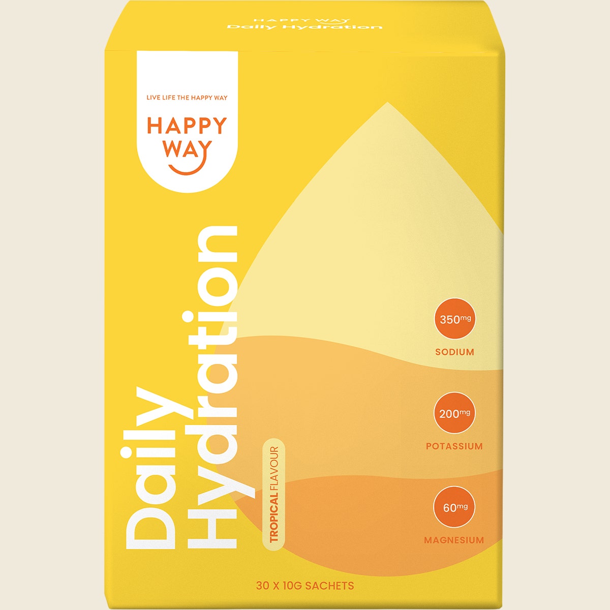 Happy Way Daily Hydration Sachets Tropical 30x10g