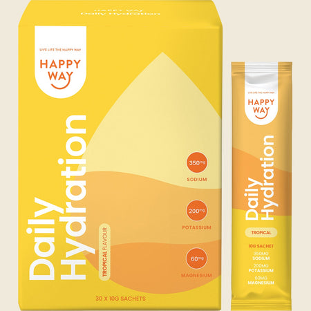 Happy Way Daily Hydration Sachets Tropical 30x10g