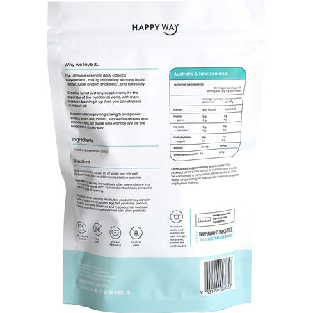 HAPPY WAY Creatine Powder Monohydrate 300g