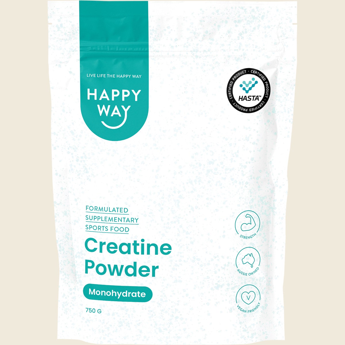 Happy Way Creatine Powder Monohydrate 750g