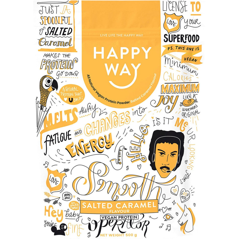 Happy Way Vegan Protein Powder Salted Caramel 500g