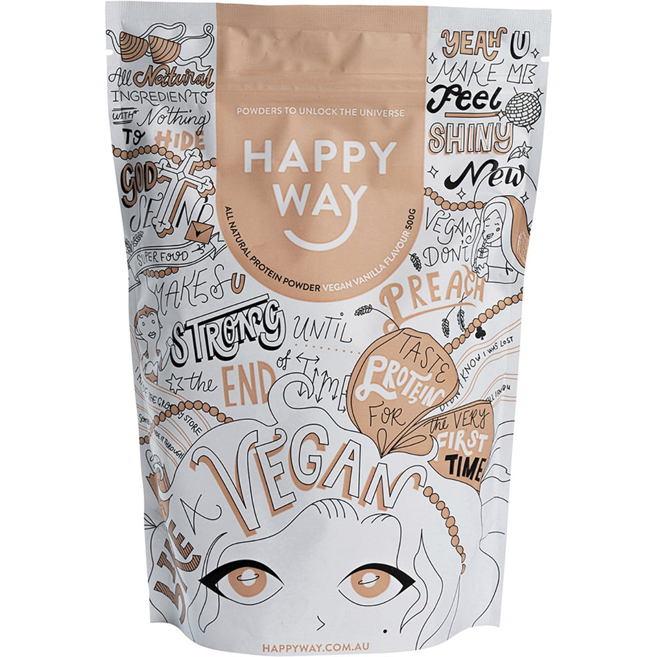 HAPPY WAY Pea Protein Powder Vanilla 500g