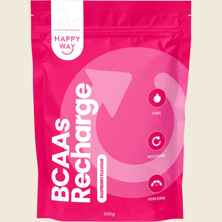 Happy Way BCAA Recharge Raspberry 300g