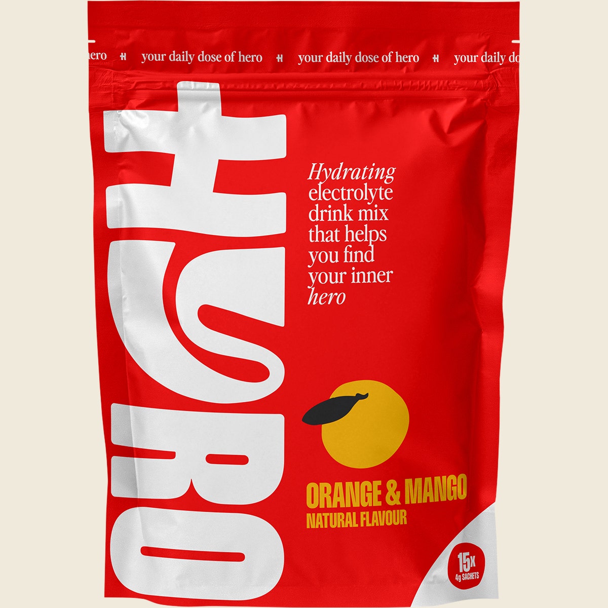 Hyro Electrolyte Sachets Orange Mango Hasta 15x4g