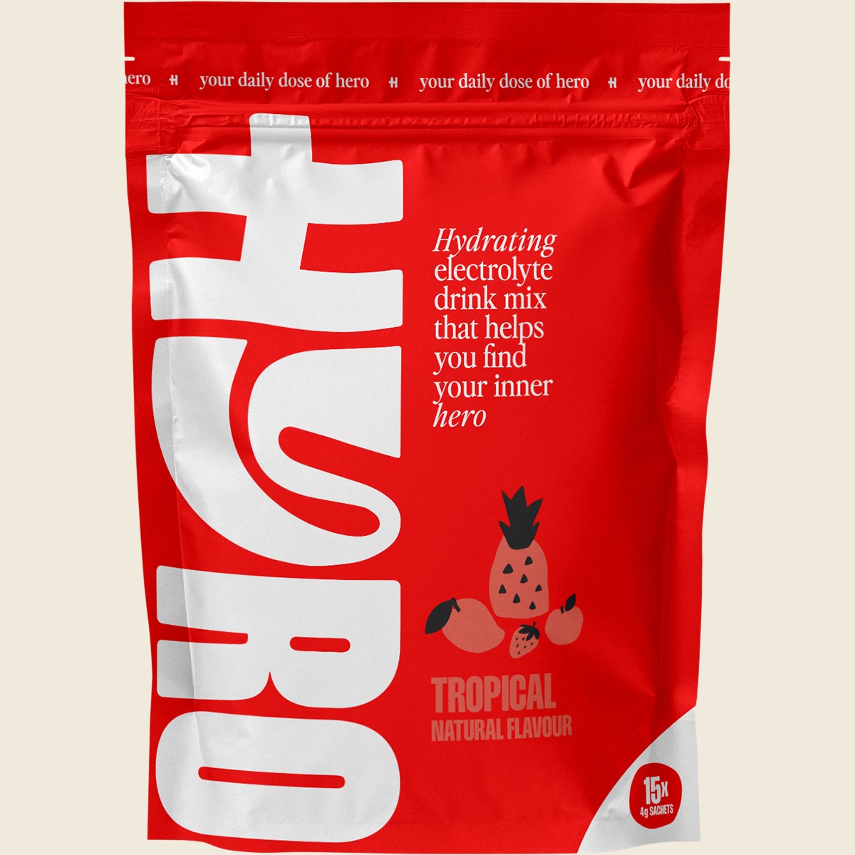 Hyro Electrolyte Sachets Tropical Hasta 15x4g